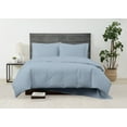 thumbnail image 3 of Cannon, Cannon Solid Percale Light Blue 3 Piece King Duvet Set, Blue, Solid Print, 3 of 7
