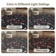 thumbnail image 7 of ODIKA 9'x12' Dark Floral Exotic Garden Night Washable Area Rug Elegant Botanical Design with Butterflies Non-Slip, Chair-Friendly for Dining Room, Basement, Large Office, 7 of 7