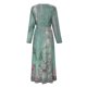 thumbnail image 3 of Gibobby Vestido de punto para mujer Vestido casual elegante de moda de otoño e invierno con cuello en V y estampado floral de manga larga para mujer(Verde,M), 3 of 5