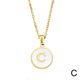 thumbnail image 1 of Alloy Necklace English Letter Necklace Circular Pendant A-Z 26 Letter Necklace--C-Product code 49411 C, 1 of 1