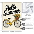 thumbnail image 3 of 2 Pcs Funny Kitchen Towels,Hello Summer Bicycle with Sunflowers Microfiber Dish Towels,Kitchen Tea Towels,Kitchen Towel Set (18" X 26"), 3 of 3
