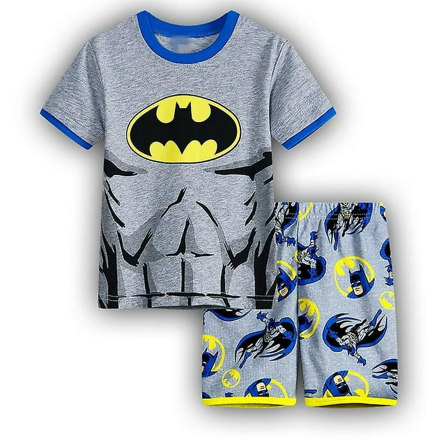 Niños Marvel DC Superhero ropa verano camiseta pantalones cortos conjunto ropa de dormir