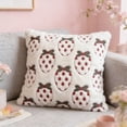 thumbnail image 4 of 3D Red Embroidery Easter Egg Pillowcase, Soft Polyester Linen Decorative Cover, Hidden Zipper for Easy Insertion, Colorfast Fade-Resistant Fabric for Sofa Bed Living Room, Luxurious Textured Decor, 4 of 7