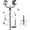 Black, variant on Urban Deco 91inch Bird Feeder Station Upgraded Bird House Pole Heavy Duty Bird Feeder Pole Thickened Pole with 4 Hooks,Wind-Resistant Water Bowl, Mesh Tray, Y-Shape Platform Bird House Frame for Yard