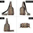 thumbnail image 7 of FORMRS Womens Crossbody Sling Bag Travel Daypack Shoulder Chest Backpack, Beige Geometric, 7 of 7