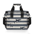 thumbnail image 7 of FORMRS Insulated Cooler Bag 24 Cans Capacity Soft Leakproof Lunch Box with Side Pockets, Dark Sharks, 7 of 7