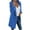 Blue, variant on Jacket for Women Comfy Lounge Casual Solid Color Office Buttons Jacket Coat Outerwear Suit Neck Long Sleeve Shacket Jacket Fall Fashion Gray XXXL
