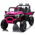 thumbnail image 6 of Ambifirner 24V 2 Seater Ride on Car Truck 400W, EVA Tires, Lights, Remote Control, Shock Absorbers, Bluetooth,Pink, 6 of 9
