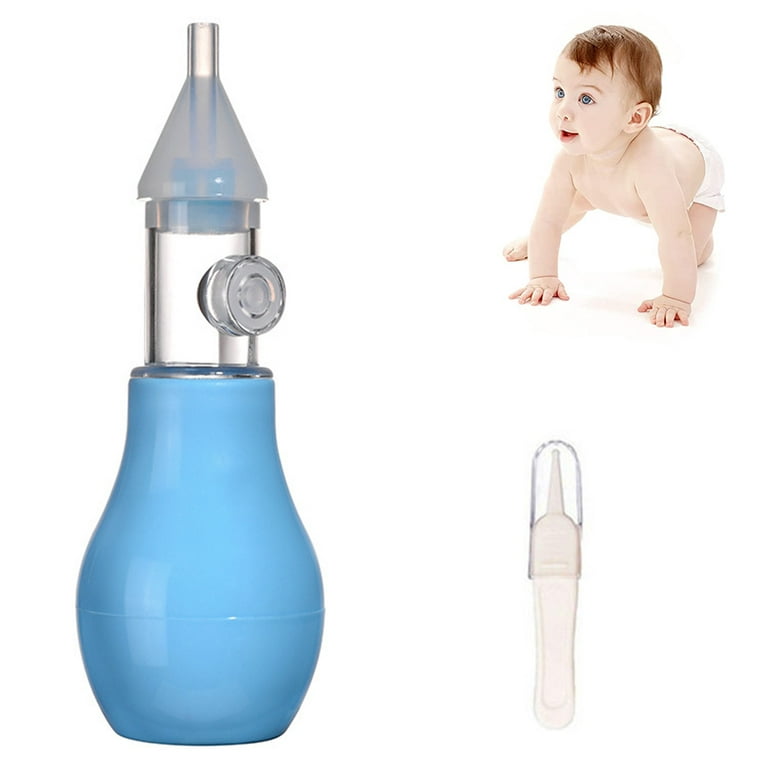 Baby nasal aspirator Nose cleaning supplies Silicone nasal aspirator  Reusable Portable Baby Safety Care for Nursery Newborn Infant Girls Boys  Keep Clean 