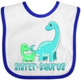 thumbnail image 3 of Inktastic Sister-saurus Cute Brontosaurus Family Boys or Girls Baby Bib, 3 of 4