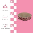 thumbnail image 5 of THE LICKER STORE Nelson 20.13" Modern Cardboard Round Bowl Cat Scratcher with Catnip, Berry Cherry, CSR1010D, 5 of 6