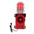 thumbnail image 1 of Alarma de luz y sonido industrial de 120 DB, alarma de sirena de seguridad IP65 para exteriores y marina, 1 of 15