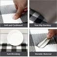 Kitchen Mats 1/2 inch Black and White Kitchen Rugs and mats Farmhouse