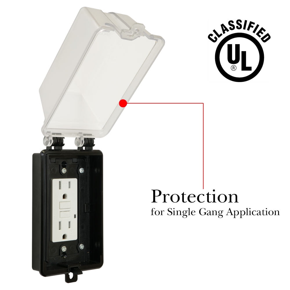 10 PACK Sunco Weatherproof Single Outlet Cover Outdoor 10 PACK Sunco Weatherproof Single Outlet Cover Outdoor