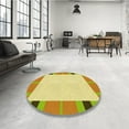 thumbnail image 4 of Ahgly Company Machine Washable Indoor Square Transitional Sedona Brown Area Rugs, 4' Square, 4 of 7