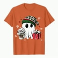 thumbnail image 4 of UngA Womens Christmas T Shirts Merry and Bright Christmas Shirt Xmas Tree Graphic Holiday Tee Tops Christmas Shirts for Women Orange,XXL, 4 of 6