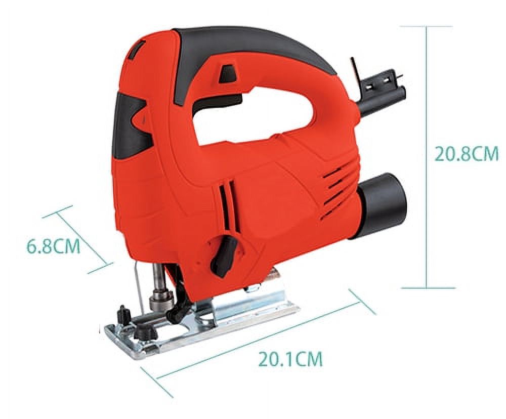 Electric jigsaw 2.56 inches, 2.3A 24V for wood and steel, variable speed 0-3000rpm