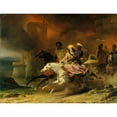 thumbnail image 3 of Léon Cogniet 14x12 Black Modern Framed Museum Art Print Titled - Rebecca and Brian the Bois-Guil (1828), 3 of 5
