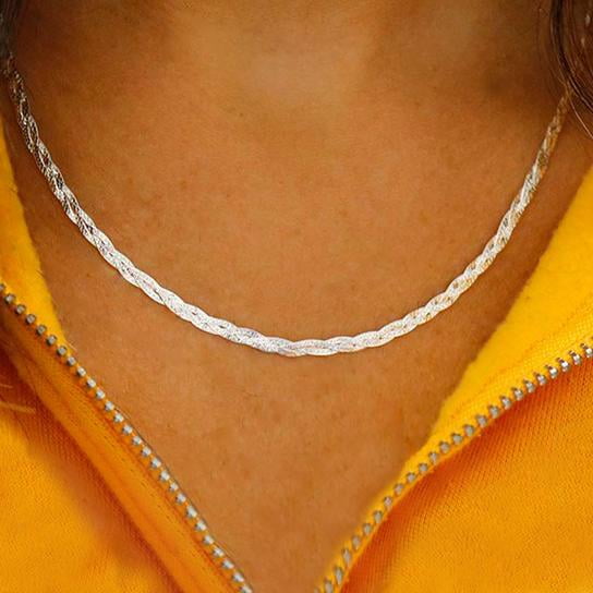 Italian Sterling Silver Braided 