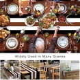 thumbnail image 6 of Table Runner Boho Stripe Table Decoration for Kitchen Dinning Bohemian Brown Black White Table Decoration for Indoor Outdoor Party Wedding Decor 13x72inch, 6 of 7