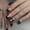 B4, variant on YTTAL Buy 2 Get 1 Free Chocolate Brown Press On Nails, Short Square Fake Nails with Gold French Tip Heart Design, Glossy Acrylic False Nails with Jelly Glue Nail File Buffer, No Liquid Glue Included