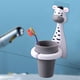 thumbnail image 1 of Soporte para cepillos de dientes para niños, soporte para vaso con dientes de animales, juego de almacenamiento de pasta de dientes con ventosa montada en la pared, bonito estante para pasta, 1 of 5
