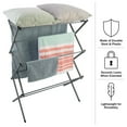 thumbnail image 5 of Lavish Home Foldable Clothes Drying Rack for Indoor/Outdoor Use (Platinum), 5 of 6