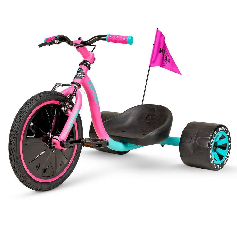 Madd Gear Drift Trike Pink/Teal New Model Great For Kids Ages 5+ Max Rider Weight 150lbs