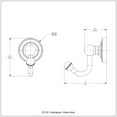thumbnail image 2 of Dottingham Collection Robe Hook in Antique Copper, 2 of 3