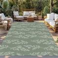 thumbnail image 2 of Dark Green Botanical Outdoor Rug for Patio/Deck/Porch, Non-Slip Large Area Rug 6 x 9 Ft, Pastoral Elegant Spring Floral Indoor Outdoor Rugs Washable Area Rugs, Reversible Camping Rug Carpet Runner, 2 of 8