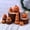 M, variant on Clearance Sale | Funny Stacked Pumpkin Resin Figurine, Cute Handmade Halloween Desk Decor for Home and Car, Orange Red