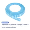thumbnail image 3 of Cintas Grosgrain Uxcell de 25 yardas de 5/8" en azul con puntos blancos para moño, 3 of 5