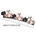 thumbnail image 2 of Clip Cheveux Noir Coiffure Femmes Mignon Barrettes Double Accessoires Mode Franges Épingles à Cheveux Tressés Cheveux, 2 of 5
