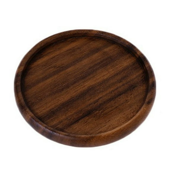 Wood Coaster Retro Black Walnut Cup Mat Household Tabletop Protector
