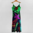 thumbnail image 5 of Neo Pop Art Blacklight Glow in The Dark Sleeveless Dress Loose Women's Dress Dresses Luxury Evening Dresses, 5 of 9