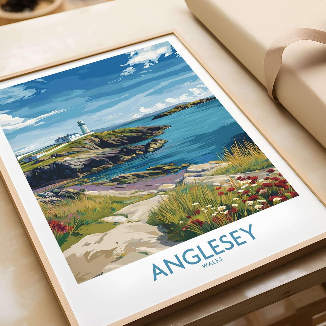 Anglesey Travel Wales Poster Travel Inspired Home Office And Gallery Wall Decor