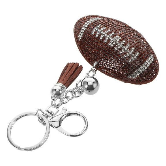 OUNONA  Football Bag Charms for Handbags Sports Keychain Decorative Coffee