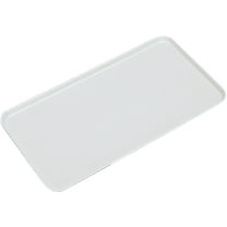 cambro 10" x 30" x 3/4" deli / bakery display trays, 12pk, white, 1030mt-148
