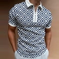 thumbnail image 2 of Eashery Mens T-Shirts Turn Down Collar Blouse Men Polo Shirts Blue S, 2 of 4