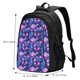 thumbnail image 5 of Balery Blue Skull Rose Mochila con carga USB para hombre y mujer - Mochila impermeable y antirrobo para laptop con puerto USB para viajes, trabajo, 5 of 7