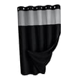 thumbnail image 1 of Cortina de ducha resistente y multifuncional, accesorio de baño para hotel, poliéster. Negro, 1 of 9