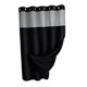 thumbnail image 1 of Cortina de ducha, accesorio versátil para baño, forro de hotel, lavable. Negro, 1 of 8