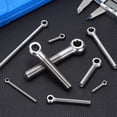 thumbnail image 5 of Uxcell M8 x 50mm Shoulder Swing Lifting Eye Bolt, 6 Pcs 304 Stainless Steel Full Thread Machinery Fisheye Eye Hole Rigging Bolt for Home Renovation Pipeline Gate Valves, Silver, 5 of 7