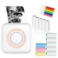 thumbnail image 6 of Mini Pocket Printer, Portable Photo Printer with 13 Rolls Printing Paper, Wireless Bluetooth Thermal Printer for IOS Android, Text Label Receipt Notes Picture Printer, 6 of 8