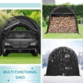 thumbnail image 6 of Mellcom 10'x15'x9' Portable Garage, Heavy Duty Carport with All-Steel Metal Frame and Round Style Roof, 6 of 7