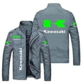 thumbnail image 1 of Spring And Autumn Men's Casual Kawasaki Men's Charge Clothes Polyester Jacket Retro Locomotive Windproof Fashion Motorcycle, 1 of 5