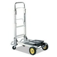 thumbnail image 2 of Safco Products Stow-away Collapsible Medium Hand Truck, 275 Lb Capacity, 19 X 17.75 X 38.75, Aluminum, 2 of 8