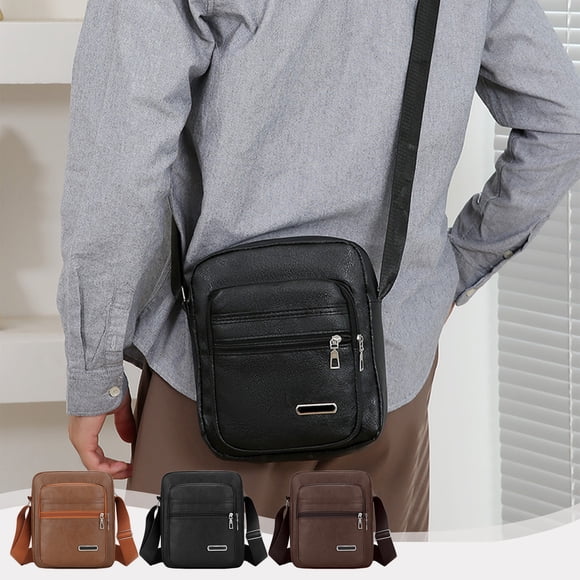 Weekly Deals! Gspmoly Multi Layer Storage Shoulder Rucksacks Texture Business Travel Crossbody Bag Large Capacity Commuting Handbag Men'S Rucksacks Weekly Deals