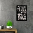 thumbnail image 3 of QIONGQI Funny Kitchen Quote Metal Tin Sign Wall Decor Your Opinion is Not Part of The Recipe Sign for Home Kitchen Decor Gifts, 3 of 8