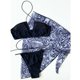 thumbnail image 5 of Traje de tres piezas Mujer Vendaje Sólido Sexy Bikini Push-Up Acolchado Traje de baño Traje de baño Conjunto de ropa de playa Fridja  nalpqowj20215, 5 of 7
